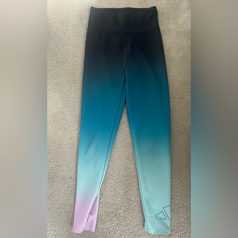 adidas Kids Gradient Leggings - Black, Blue, Pink